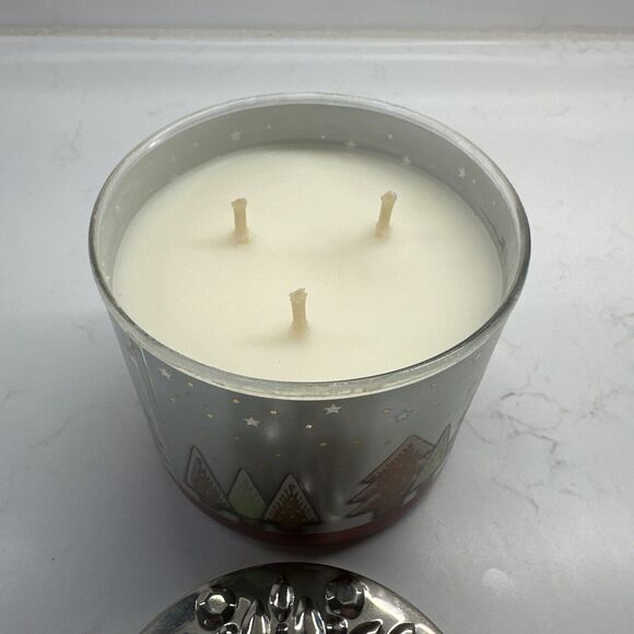 Bath & Body Works 'Tis The Season 3-Wick Candle With Lid Holiday Christmas - Picture 6 of 9